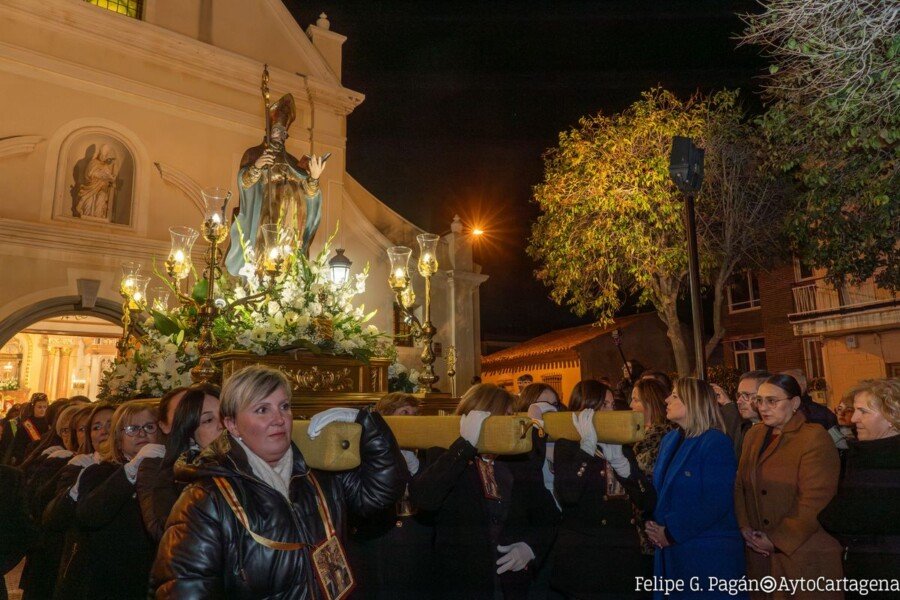 La imagen de San Fulgencio recorre las calles de Pozo Estrecho La imagen de San Fulgencio recorre las calles de Pozo Estrecho