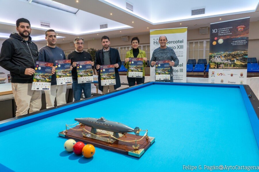 Cartagena alberga el campeonato de España de billar a tres bandas Cartagena alberga el campeonato de España de billar a tres bandas