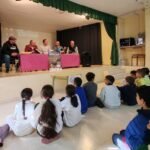 Los Bolos Cartageneros en los Centros Escolares con "Barriendo Andana" 20 Mesa de la presentacion del III Torneo Barriendo Andana 2