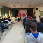 Los Bolos Cartageneros en los Centros Escolares con "Barriendo Andana" 21 Salon de actos desde el fondo