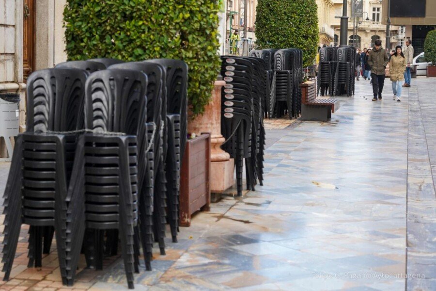 Las sillas para seguir la Semana Santa de Cartagena 2025, a la venta desde este viernes