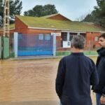 Varias carreteras cortadas por acumulación de agua en Cartagena y cierre de los colegios en La Aljorra