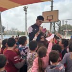 Alumnos de Salesianos y jugadores del Cebé disfrutan de una gran jornada de baloncesto