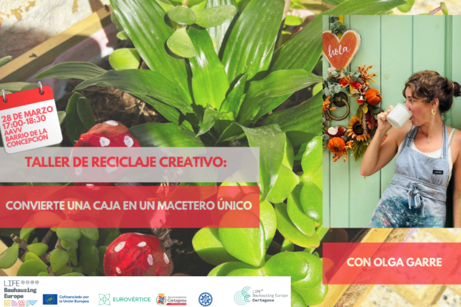 El proyecto Life Bauhausing Europe arranca su programa de capacitación ciudadana con un taller de reciclaje creativo