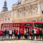 Jimbee Cartagena estrena autobús antes de recibir al Barça y disputar la final de la UEFA Champions League