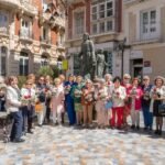 Alcaldesa y Nazarenas Mayores comparten su pasión por la Semana Santa Cartagenera