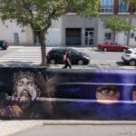 El grafiti mural ubicado en Santa Lucía y dedicado al Jesús Nazareno, candidato a mejor obra urbana internacional El grafiti mural ubicado en Santa Lucía y dedicado al Jesús Nazareno, candidato a mejor obra urbana internacional