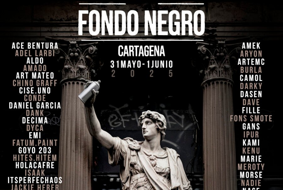 El proyecto de arte urbano ‘Fondo Negro’ llega en forma de mural a Cartagena