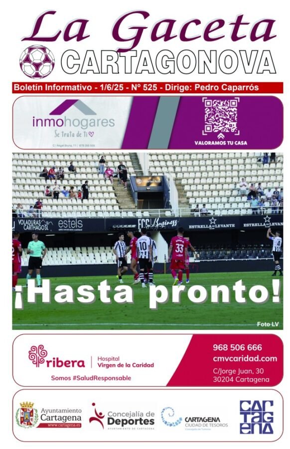 Gaceta Cartagonova: ¡Hasta Pronto! 1 portada525