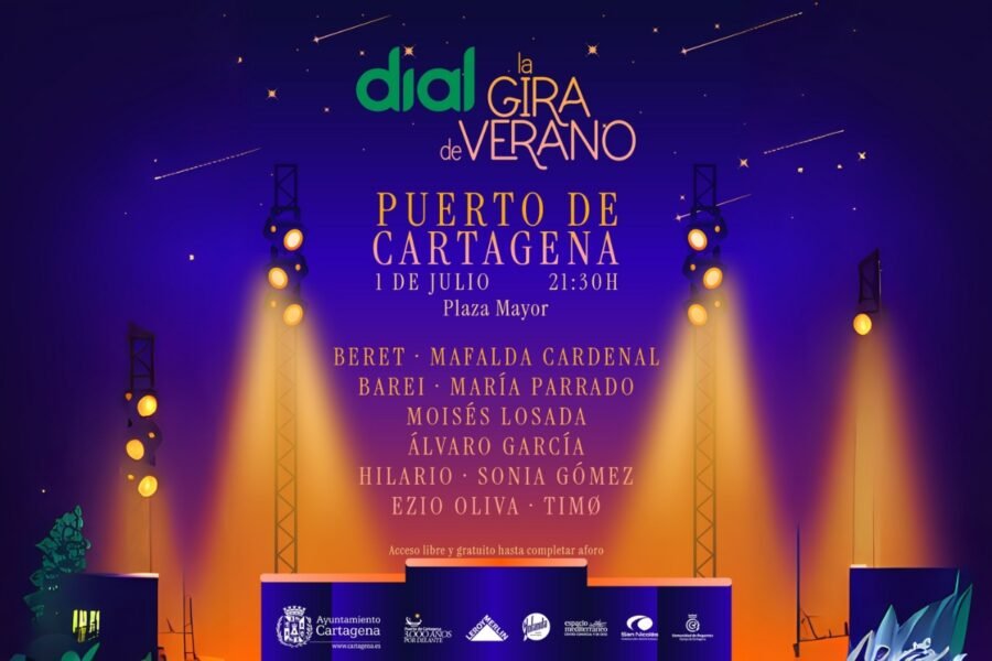 Sigue la música en Cartagena este martes con los conciertos gratuitos de 'Dial, la gira del verano'