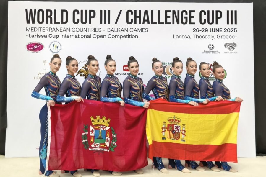 Oro del Club Rítmica Cartagena en la Copa del Mundo