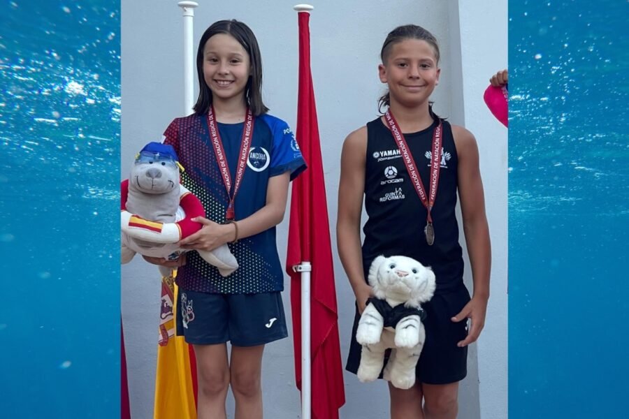 Brillante actuación de los jóvenes nadadores cartageneros en la XXVII Liga Autonómica a nivel Estatal Benjamín 2024-2025
