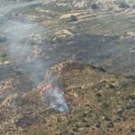 Efectivos de Bomberos, Protección Civil y Policía Local intervienen en las labores de extinción de un incendio en las inmediaciones de las Cuestas del Cedacero Efectivos de Bomberos, Protección Civil y Policía Local intervienen en las labores de extinción de un incendio en las inmediaciones de las Cuestas del Cedacero