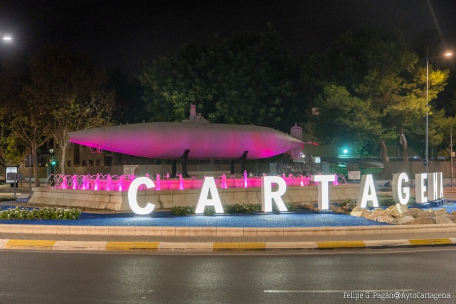 Cartagena se tiñe de rosa en apoyo a la lucha contra el cáncer de mama Cartagena se tiñe de rosa en apoyo a la lucha contra el cáncer de mama