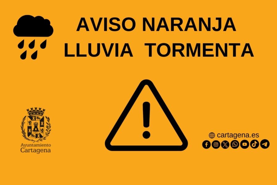 La AEMET baja a Nivel Naranja el riesgo por precipitaciones a partir de media tarde de este viernes