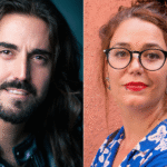 Andrés Suárez y la ilustradora Ilu Ros, este jueves en la Feria del Libro de Cartagena