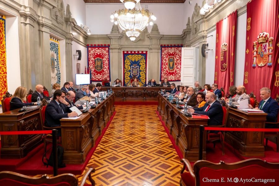 El pleno felicita a Bomberos y al personal del Hospital Santa Lucía por su actuación durante el incendio del miércoles