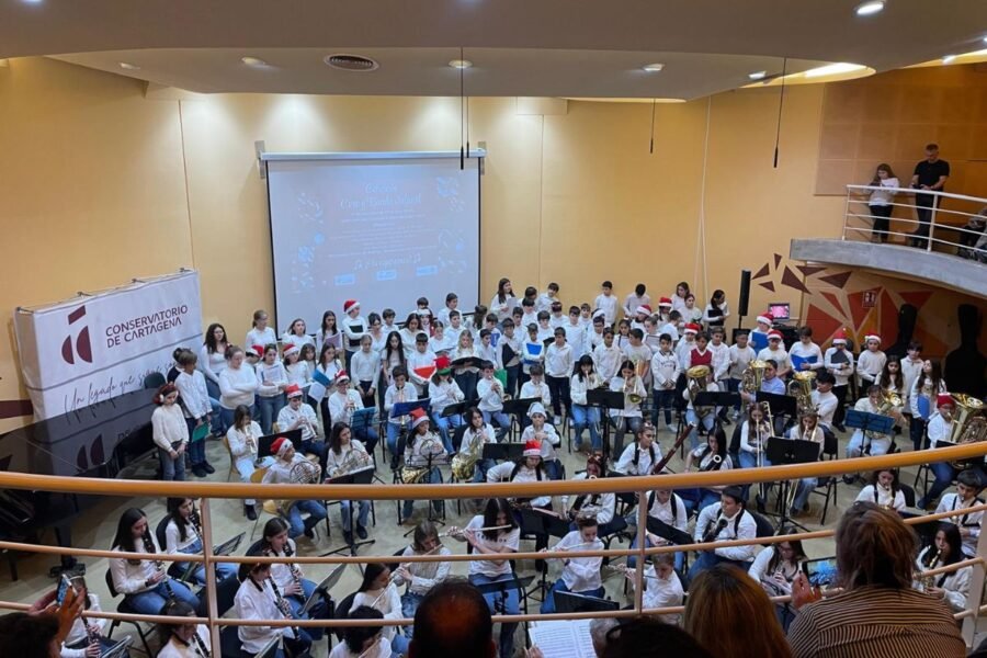 Concierto de Coro y Banda Infantil en el Conservatorio de Música de Cartagena
