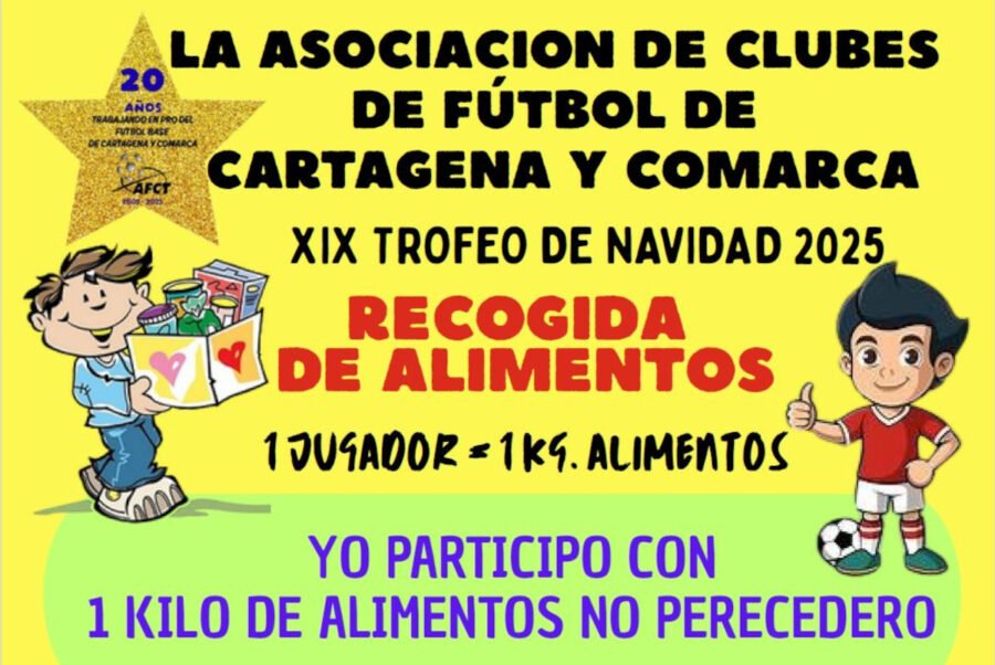 Solidaridad y Deporte de nuevo de la mano en el XIX Trofeo de Navidad de fútbol base de la AFCT