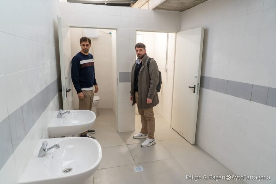 Finalizados cuatro nuevos aseos en el Cartagonova con una inversión de 48.000 euros