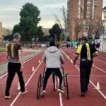 La pista de atletismo de Cartagena sirve de entreno a un nuevo deporte paralímpico