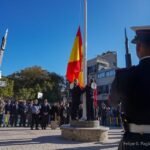 La Bandera de España ya ondea en la Plaza de la Marina de Santa Lucía