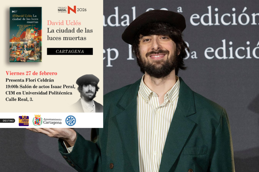David Uclés pasará por Cartagena para presentar su nuevo libro 'La ciudad de las luces muertas'