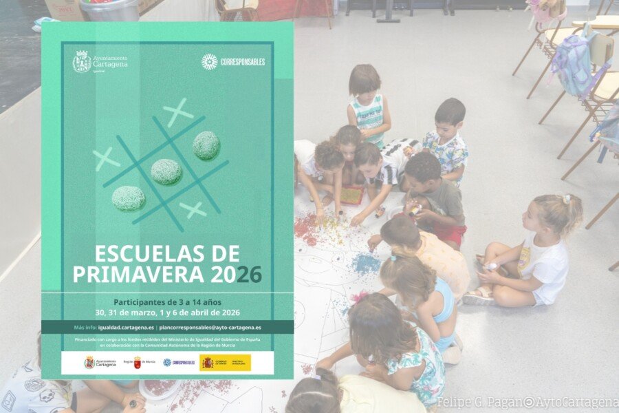 La Escuela de Primavera gratuita de Cartagena abre el lunes inscripciones a menores entre 3 y 14 años