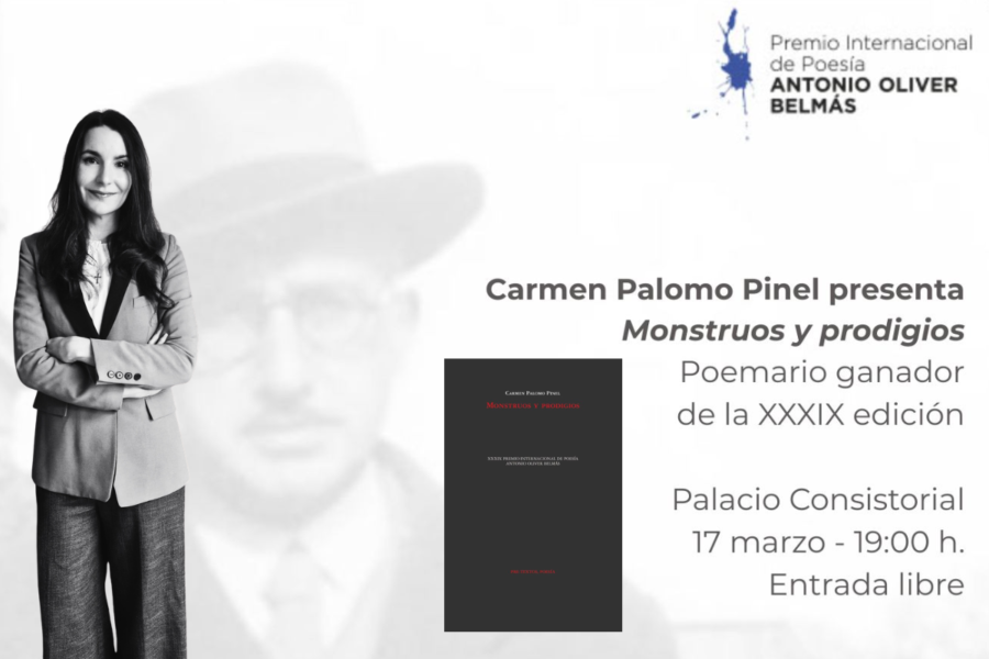 Carmen Palomo presenta este martes en Cartagena ‘Monstruos y Prodigios’, la obra ganadora del Premio Antonio Oliver Belmás