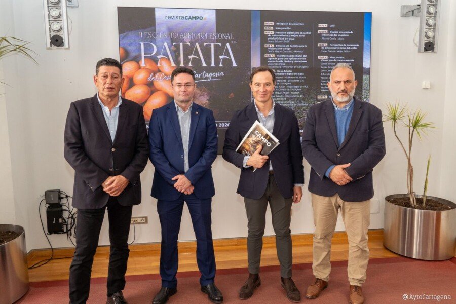 La digitalización y eficiencia en el riego serán eje central del II Encuentro Agroprofesional de la Patata del Campo de Cartagena