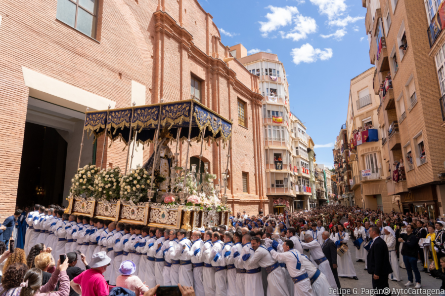 Las procesiones de Semana Santa y pruebas deportivas marcan la agenda en Cartagena