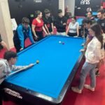 El Club Billar C. Cartagena finaliza las visitas del programa ADE en un encuentro con alumnos del  IES Mediterráneo