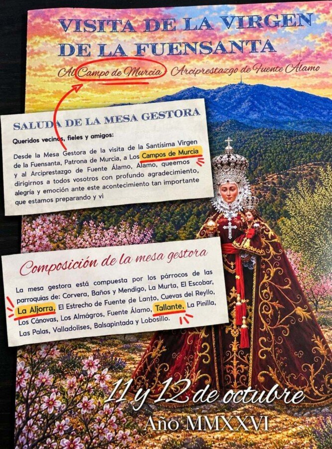 Giménez Gallo denuncia un nuevo intento de “borrar la identidad de Cartagena” con la peregrinación de la Fuensanta